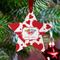 Cute Squirrel Couple Metal Star Ornament - Lifestyle