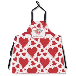 Cute Squirrel Couple Apron Without Pockets w/ Couple's Names