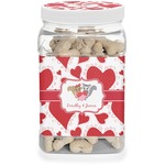 Cute Squirrel Couple Dog Treat Jar (Personalized)