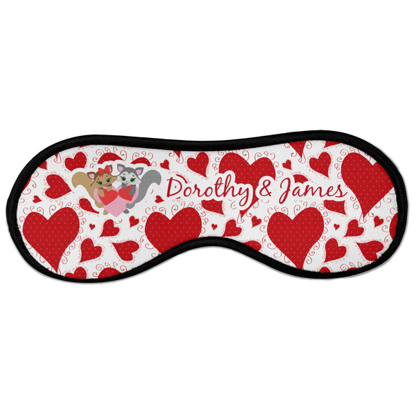 Custom Cute Squirrel Couple Sleeping Eye Masks - Large (Personalized)