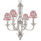 Cute Squirrel Couple Small Chandelier Shade - LIFESTYLE (on chandelier)