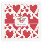 Cute Squirrel Couple Paper Dinner Napkins (Personalized)