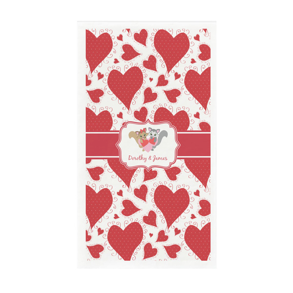 Custom Cute Squirrel Couple Guest Paper Towels - Full Color - Standard (Personalized)