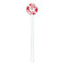 Cute Squirrel Couple White Plastic 5.5" Stir Stick - Round - Single Stick