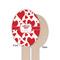 Cute Squirrel Couple Wooden Food Pick - Oval - Single Sided - Front & Back