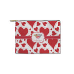 Cute Squirrel Couple Zipper Pouch - Small - 8.5"x6" (Personalized)