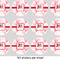 Hearts & Bunnies 1" Multipurpose Round Labels - Sheet