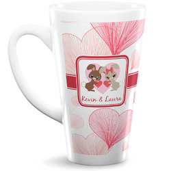 Hearts & Bunnies Latte Mug (Personalized)