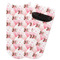 Hearts & Bunnies Adult Ankle Socks - Single Pair - Front and Back