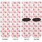 Hearts & Bunnies Adult Crew Socks - Double Pair - Front and Back - Apvl