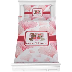 Hearts & Bunnies Comforter Set - Twin (Personalized)