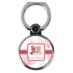 Hearts & Bunnies Cell Phone Ring Stand & Holder (Personalized)
