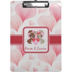 Hearts & Bunnies Clipboard (Personalized)