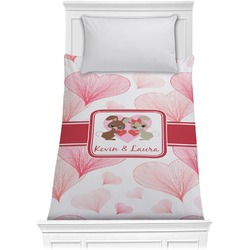 Hearts & Bunnies Comforter - Twin XL (Personalized)
