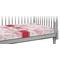 Hearts & Bunnies Crib 45 degree angle - Fitted Sheet