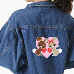 Hearts & Bunnies Large Custom Shape Patch - 2XL