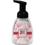 Hearts & Bunnies Foam Soap Bottle - Black (Personalized)