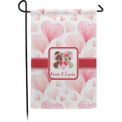 Hearts & Bunnies Garden Flag (Personalized)