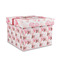 Hearts & Bunnies Gift Boxes with Lid - Canvas Wrapped - Medium - Front/Main