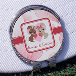 Hearts & Bunnies Golf Ball Marker - Hat Clip