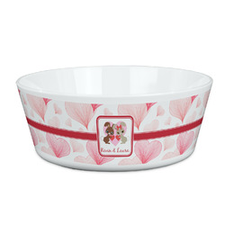 Hearts & Bunnies Kid's Bowl (Personalized)