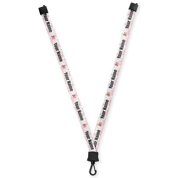 Custom Hearts & Bunnies Lanyard (Personalized)