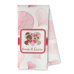 Hearts & Bunnies Kitchen Towel - Microfiber (Personalized)