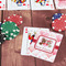 Hearts & Bunnies On Table with Poker Chips