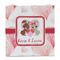 Hearts & Bunnies Party Favor Gift Bag - Matte - Front