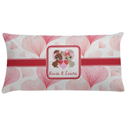 Hearts & Bunnies Pillow Case - King (Personalized)
