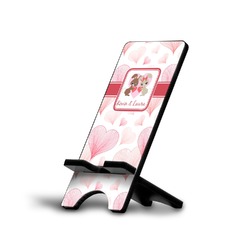 Hearts & Bunnies Cell Phone Stand (Large) (Personalized)