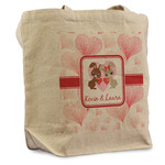 Hearts & Bunnies Reusable Cotton Grocery Bag - Single (Personalized)