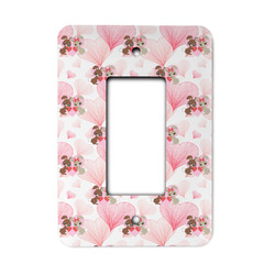 Hearts & Bunnies Rocker Style Light Switch Cover - Single Switch