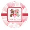 Hearts & Bunnies Round Decal