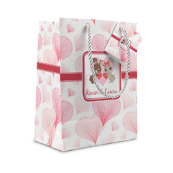 Hearts & Bunnies Small Gift Bag (Personalized)