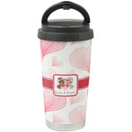 Hearts & Bunnies Stainless Steel Coffee Tumbler (Personalized)