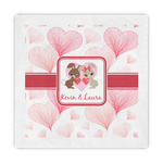 Hearts & Bunnies Decorative Paper Napkins (Personalized)