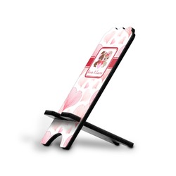 Hearts & Bunnies Stylized Cell Phone Stand - Large (Personalized)