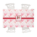 Hearts & Bunnies Tablecloth - 58"x102" (Personalized)