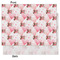 Hearts & Bunnies Tissue Paper - Heavyweight - Medium - Front & Back