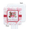 Hearts & Bunnies White Plastic Stir Stick - Single Sided - Square - Approval