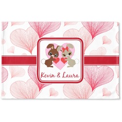 Hearts & Bunnies Woven Mat (Personalized)