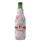 Hearts & Bunnies Zipper Bottle Cooler - FRONT (bottle)