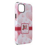 Hearts & Bunnies iPhone Case - Rubber Lined - iPhone 14 Pro Max (Personalized)