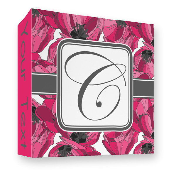 Custom Tulips 3 Ring Binder - Full Wrap - 3" (Personalized)