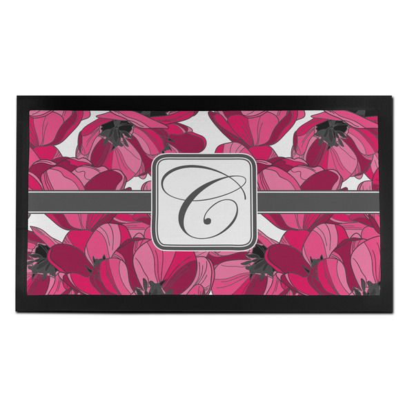 Custom Tulips Bar Mat - Small (Personalized)