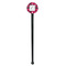 Tulips Black Plastic 7" Stir Stick - Round - Single Stick