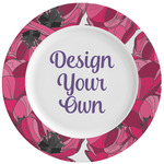 Tulips Ceramic Dinner Plates (Set of 4) (Personalized)