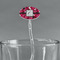 Tulips Clear Plastic 7" Stir Stick - Oval - Main