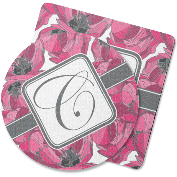 Custom Tulips Rubber Backed Coaster (Personalized)